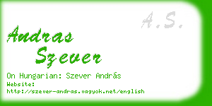 andras szever business card